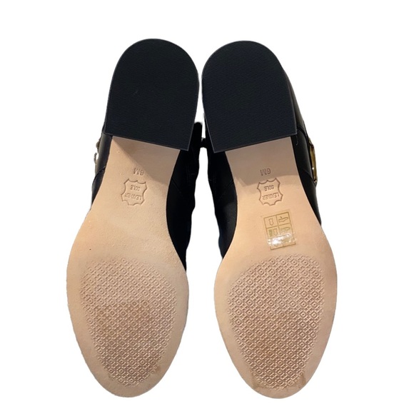 Tory Burch Sofia Black Buckled Leather Riding Wide Calf Boot - Picture 9 of 15